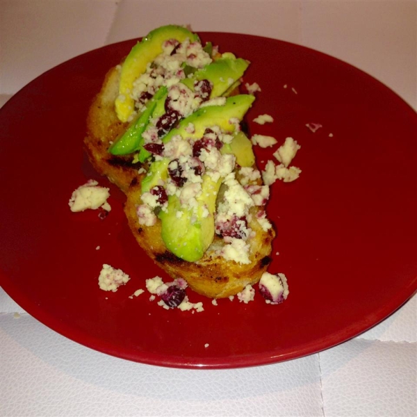 Avocado and Feta Bruschetta