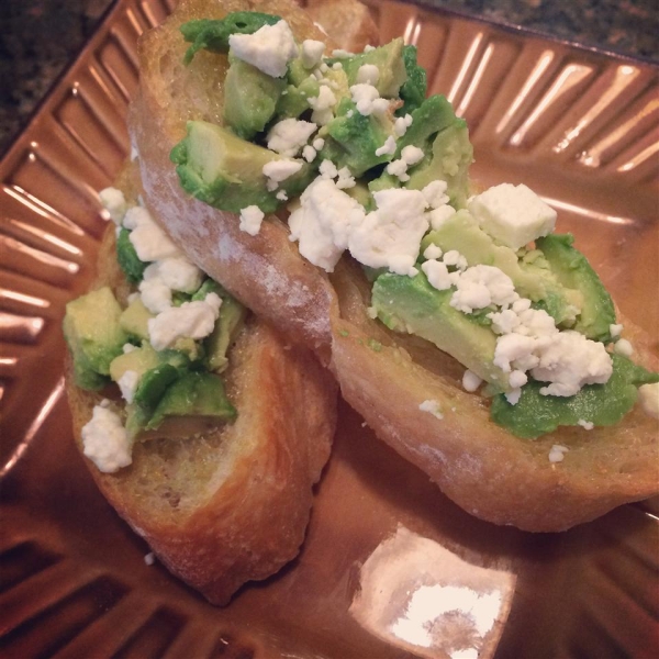 Avocado and Feta Bruschetta