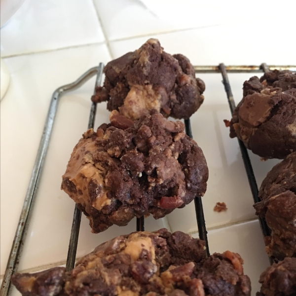Chocolate, Peanut Butter, and Bacon Cookies