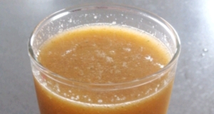 Carrot, Apple, Cucumber, OJ, and Turmeric Smoothie