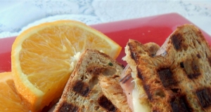 Pesto and Balsamic Waffle Sandwiches