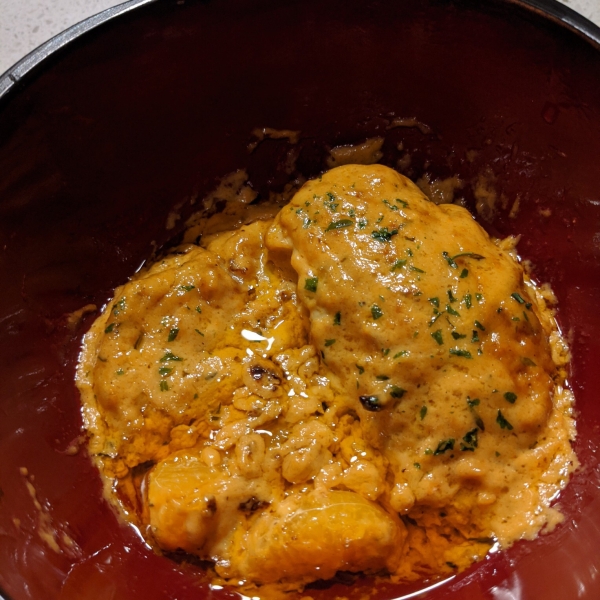 Black Gill Rockfish in Orange Cream Sauce