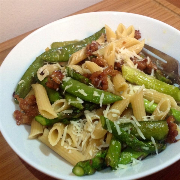 Penne with Spring Vegetables