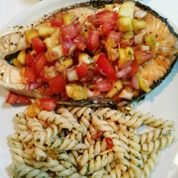 Salmon with Pineapple Tomato Salsa