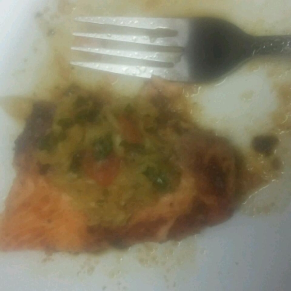 Salmon with Pineapple Tomato Salsa