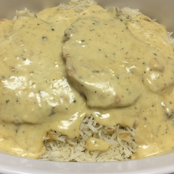 Creamy Ranch Pork Chops and Rice