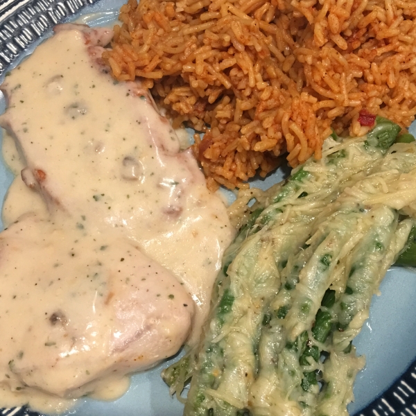 Creamy Ranch Pork Chops and Rice