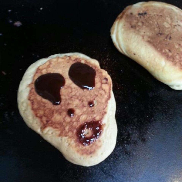 Lighter Chocolate Chip Pancakes