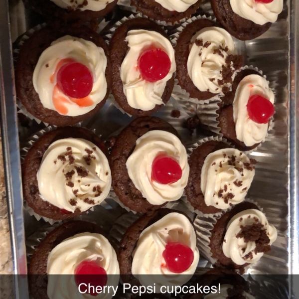 Cherry Coke® Cupcakes