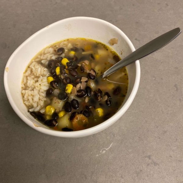 Quick Spicy Black Bean Soup