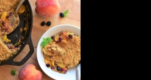 Peach-Blackberry Crumble