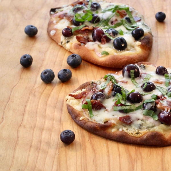 Mini Blueberry Naan Flatbreads