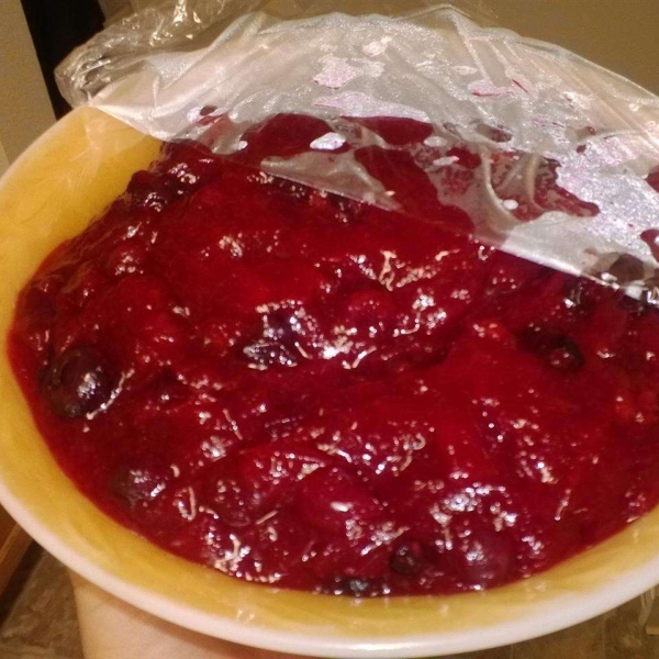 Festive Fresh Blueberry and Cranberry Relish