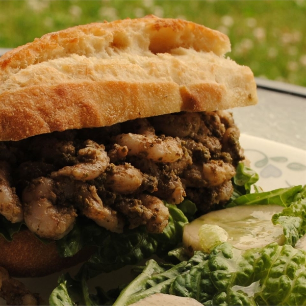 Pesto Shrimp Sandwich