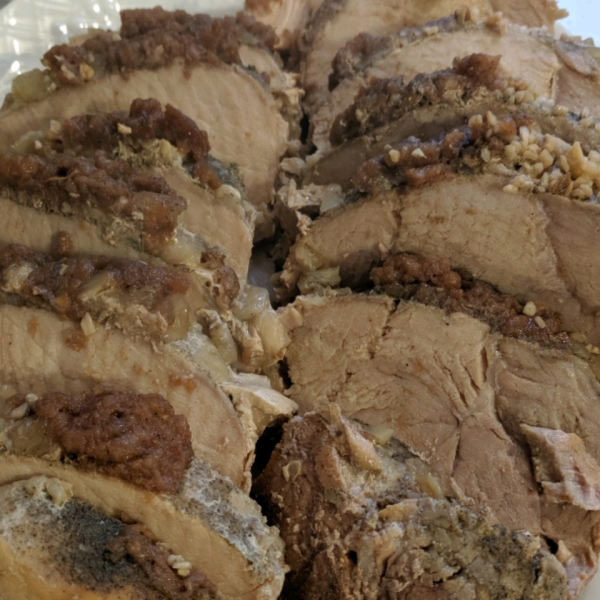 Slow Cooker Pork Loin with Apple Butter