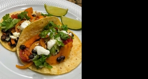Butternut Squash Spirals and Black Bean Tacos