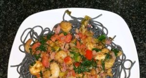 Naked Shrimp Pasta