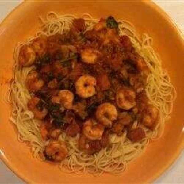 Naked Shrimp Pasta
