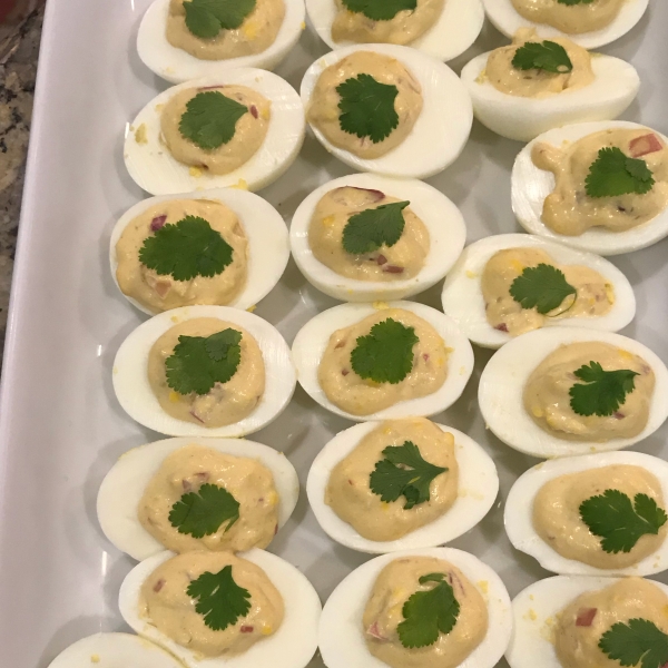 J's Horseradish Deviled Eggs
