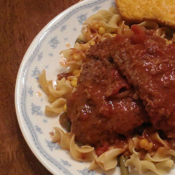 Slow Cooker Swiss Steak and Onion