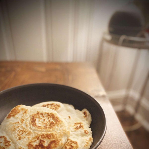 Easy Two-Ingredient Naan