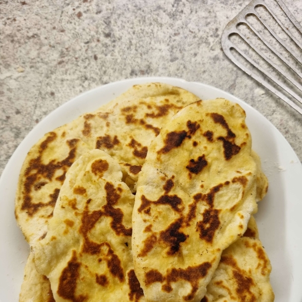 Easy Two-Ingredient Naan