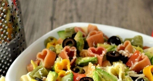 Avocado Cucumber Pasta Salad