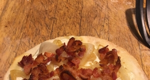 Tarte Flambee (Alsatian Bacon & Onion Tart)