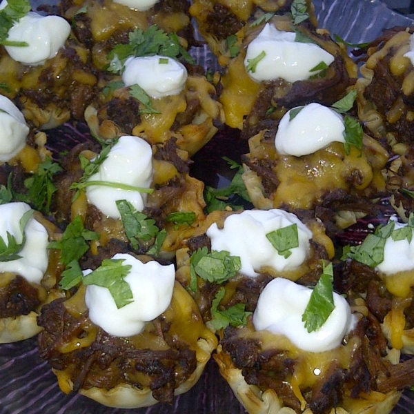 BBQ Bison Phyllo Bites