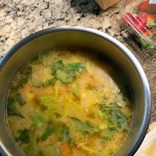 Chicken and Veggie Miso Soup (Instant Pot Version)