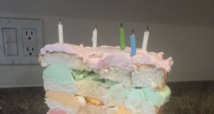 Rainbow Sherbet Cake