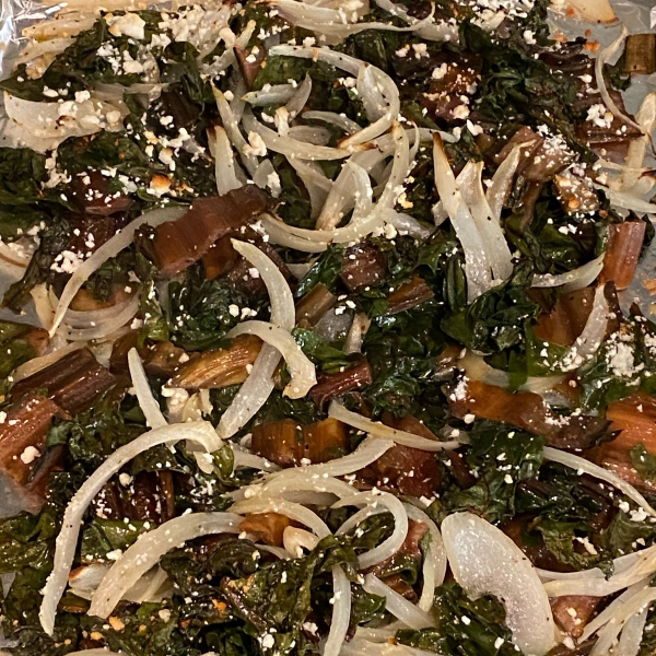Roasted Swiss Chard with Feta