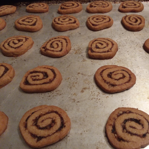 Orange Date Pinwheel Cookies