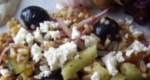 Quinoa, Couscous, and Farro Salad with Summer Vegetables