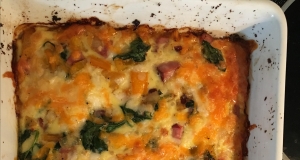 Low-Carb Cauliflower Crust Breakfast Pie