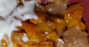 Peach Cobbler in a Mug