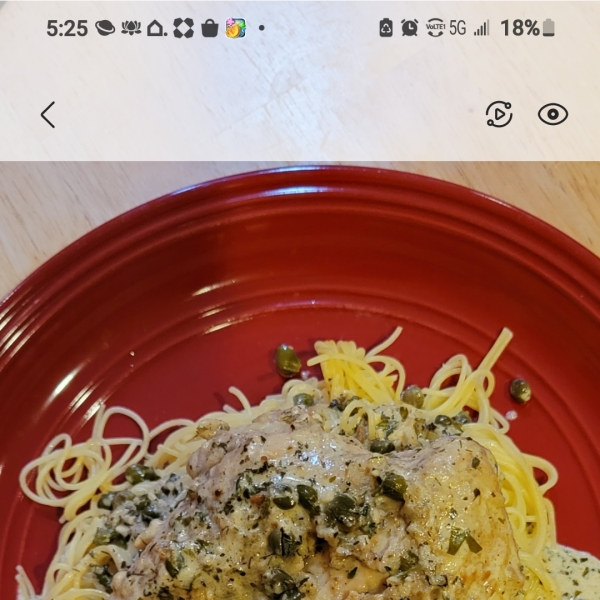 Chicken Breasts in Dill-Caper Cream Sauce