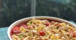 Mediterranean Salmon Pasta Salad