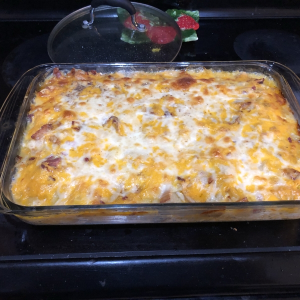 Cheesy Bacon and Egg Brunch Casserole