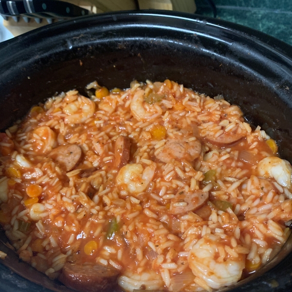 Simple Slow Cooker Jambalaya