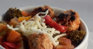 Jesse's Spicy Veggie and Turkey Meatball Stew
