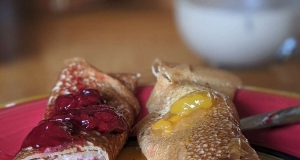 Sweet Peach Crepe Filling