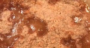 Peach Crisp with Canned Peaches