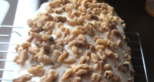 Banana Gingerbread with Vanilla Glaze