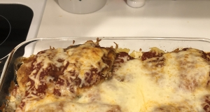 Layered Chicken Parmesan Gnocchi Bake