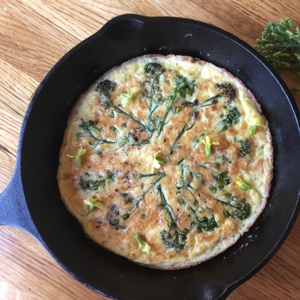 Frittata with Kale Raab