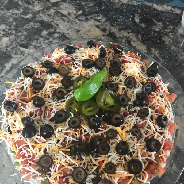 Manda's Seven Layer Taco Dip