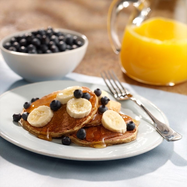 Whole Grain Pancakes with Fresh Fruit