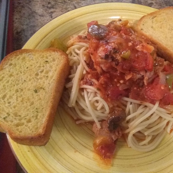 Chicken Cacciatore in a Slow Cooker