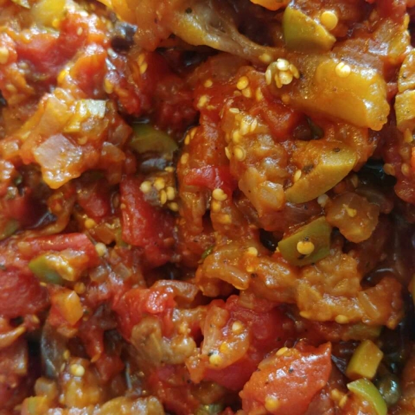 Eggplant Caponata (Sicilian Version)